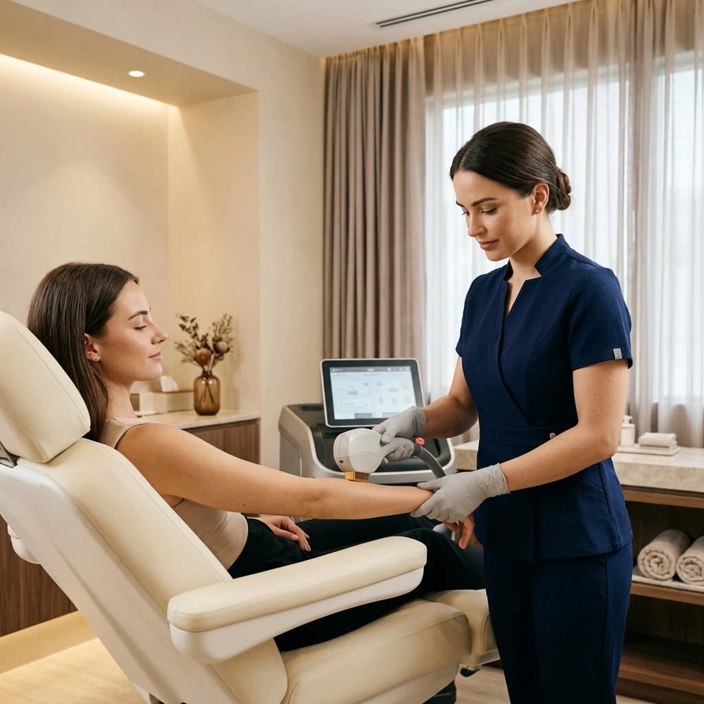 Procedură premium de epilare definitivă într-o clinică estetică