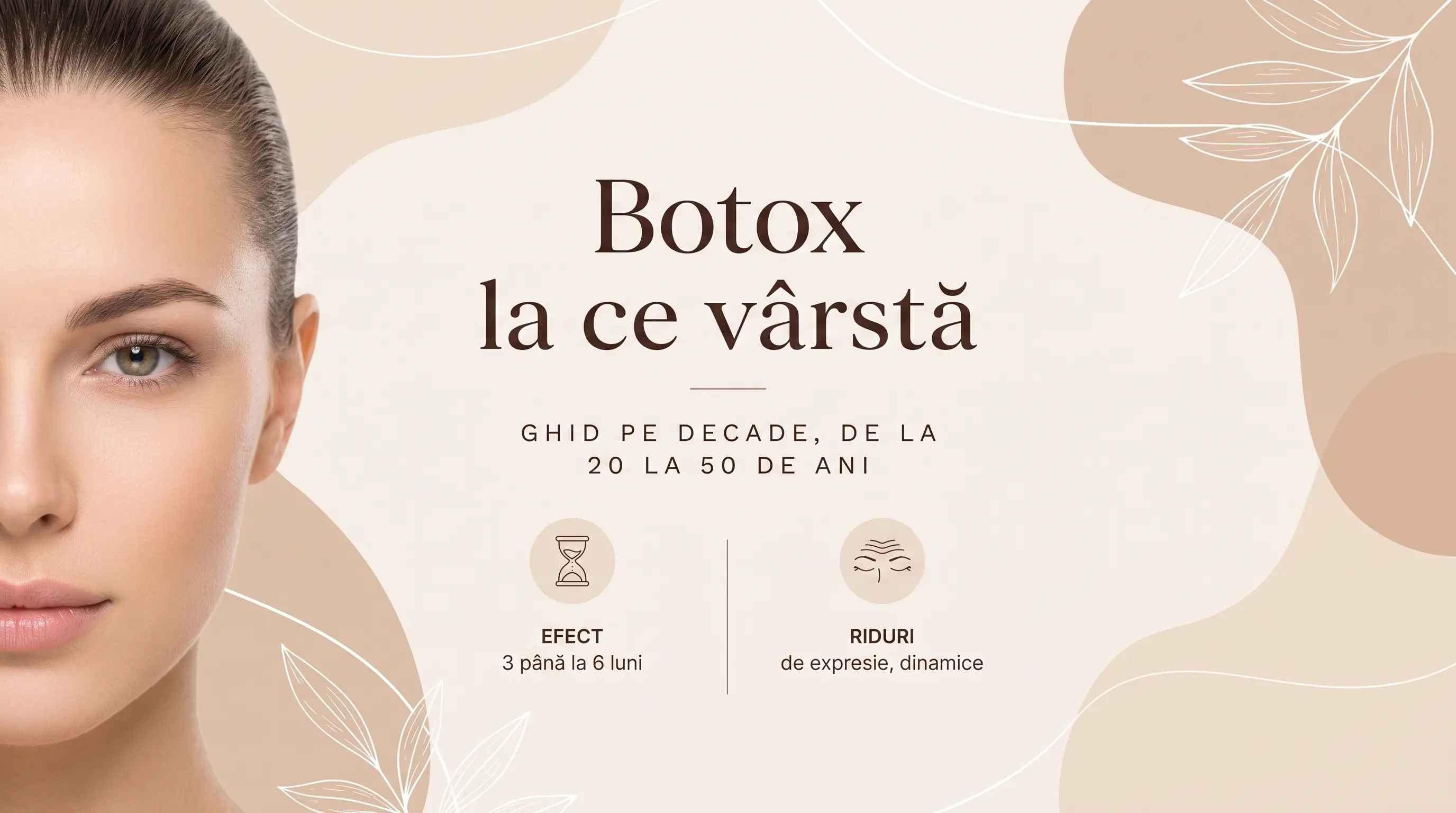 La ce vârstă poți face botox? Ghid pe decade: 20, 30, 40, 50+