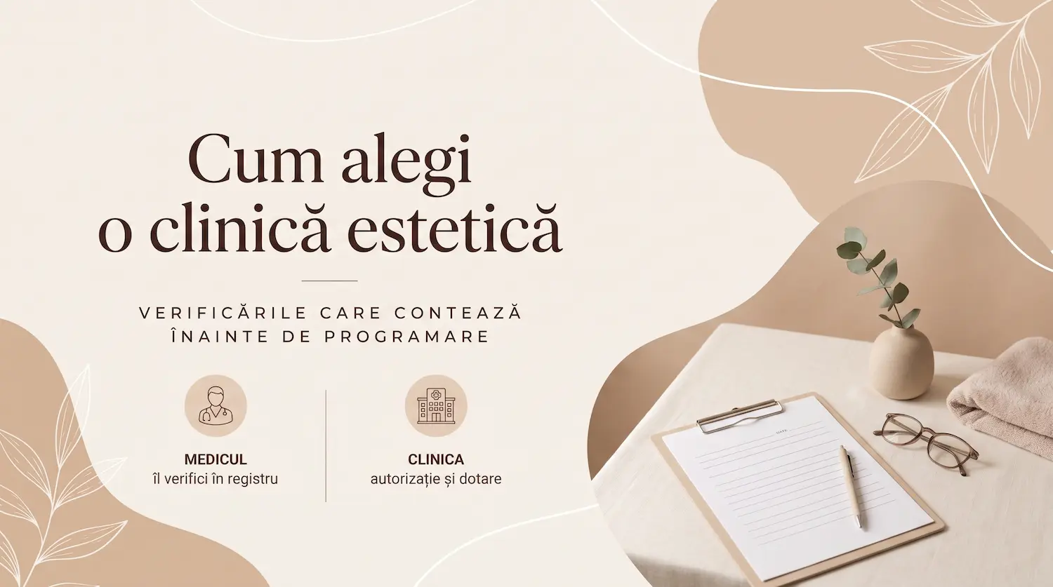 Cum alegi o clinică estetică în România: verificările care contează înainte de programare