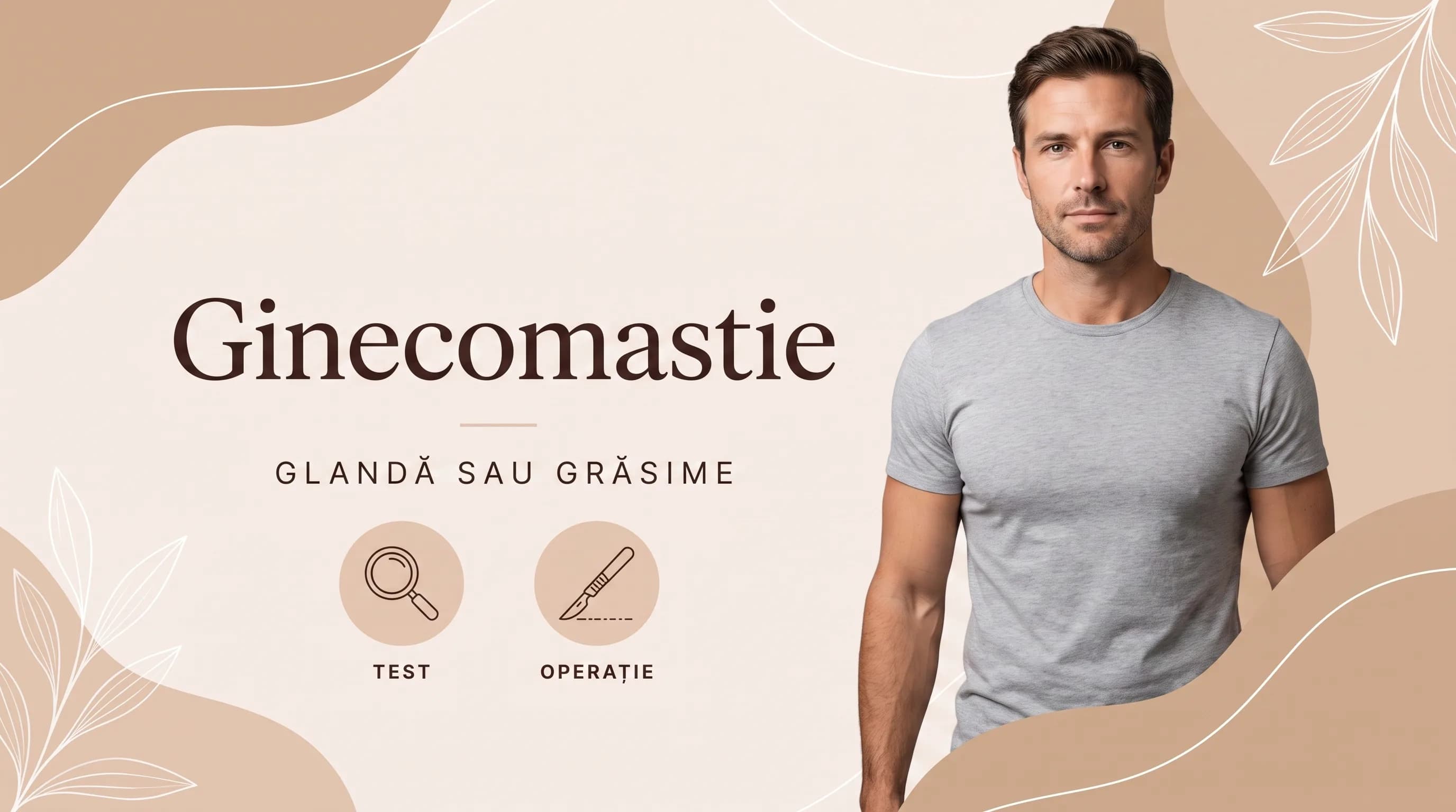 Ginecomastie la bărbați: ce e glandă, ce e grăsime și ce rezolvă fiecare