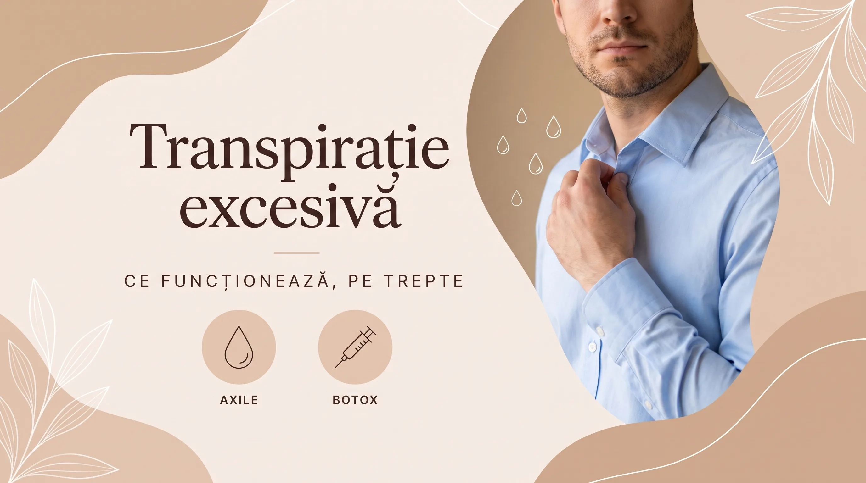 Transpirație excesivă: de la antiperspirant la botox axilar