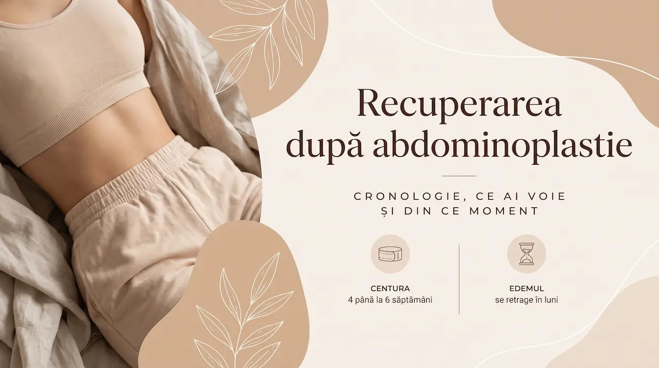 Recuperarea după abdominoplastie: cronologie săptămână cu săptămână, ce ai voie și când